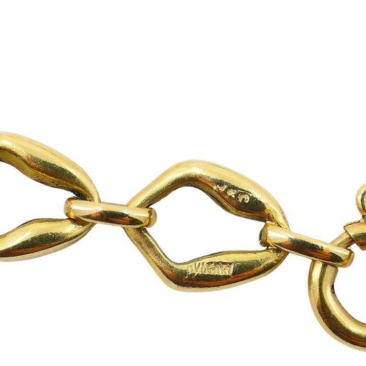 1970 Bvlgari 18k Yellow & Burnished Gold Malachite Jasper Necklace