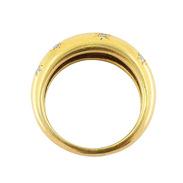 Van Cleef & Arpels Diamond 18k Gold Starburst Ring