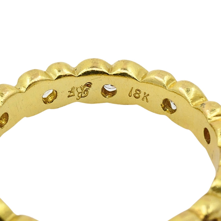 18k Gold Eternity Ring Diamond Band