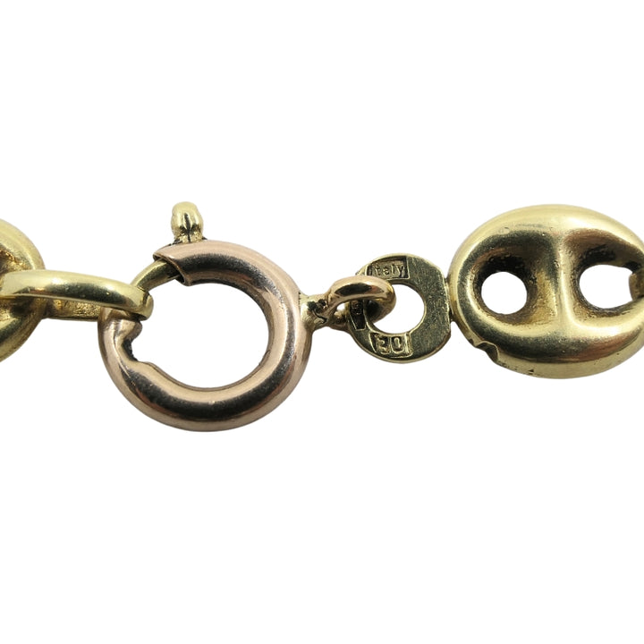 14k Gold Mariner Link Chain Necklace Vintage Jewelry