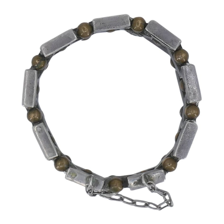 Vintage William Spratling Mexico Silver Bronze Bracelet
