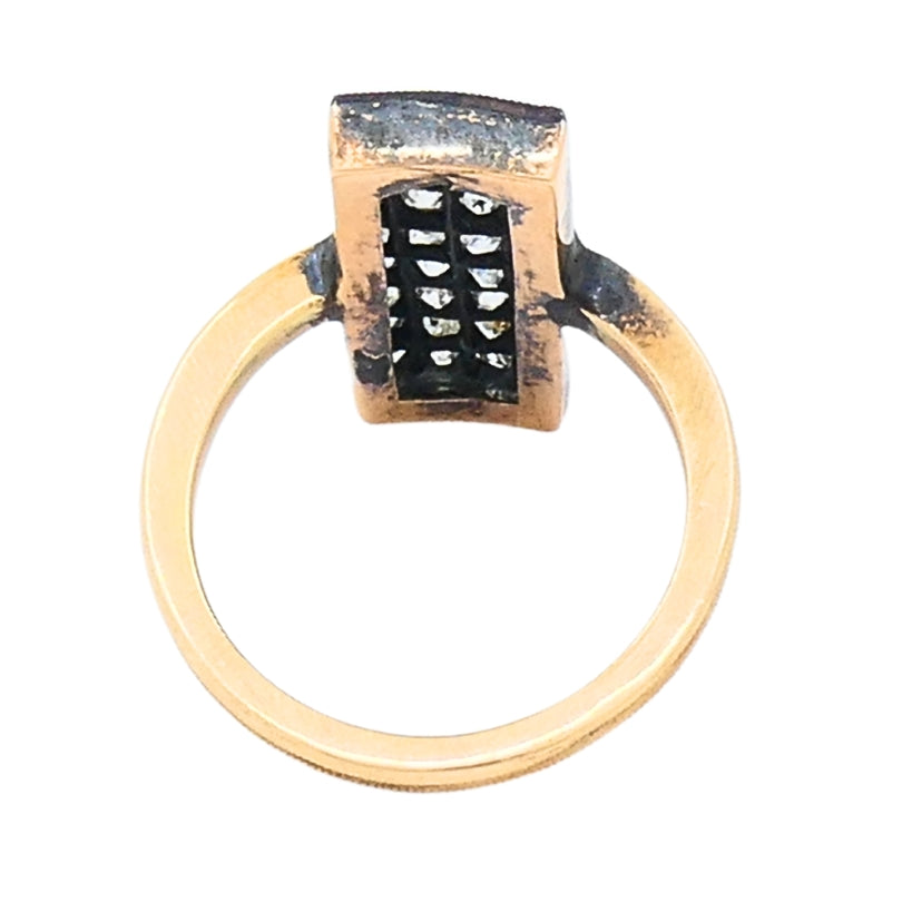Victorian Revival Diamond Ring 14k Gold
