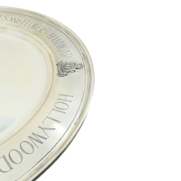 1964 Sterling Silver Lakes and Flowers Handicap Hollywood Park Trophy Plate