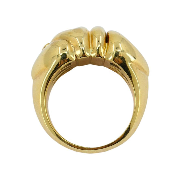 Bvlgari 18k Gold Doppio Cuore Ring