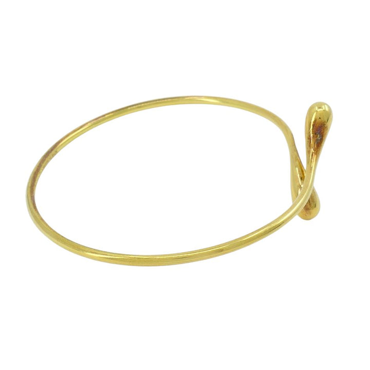 Elsa Peretti for Tiffany & Co. 18k Gold Teardrop Bypass Bangle Bracelet