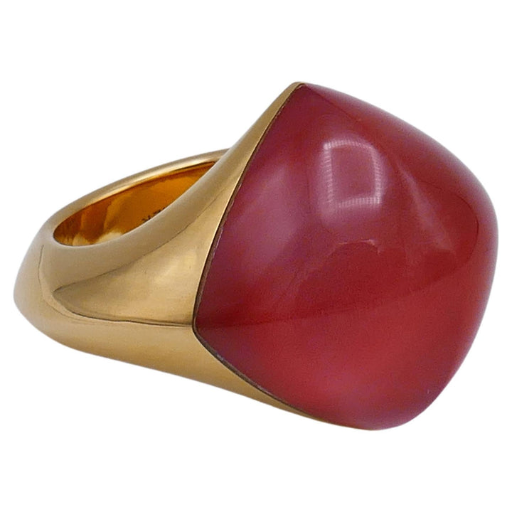 Vhernier Pan Di Zucchero Carnelian Rock Crystal Ring