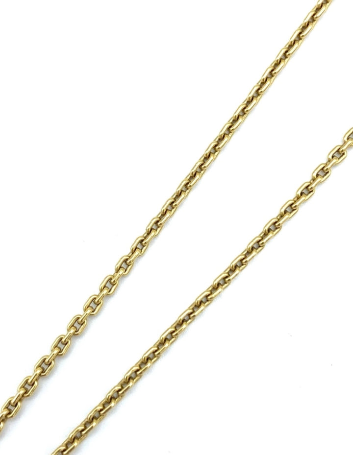 1990's Louis Vuitton Yellow Gold and Diamond Eiffel Tower Chain Necklace