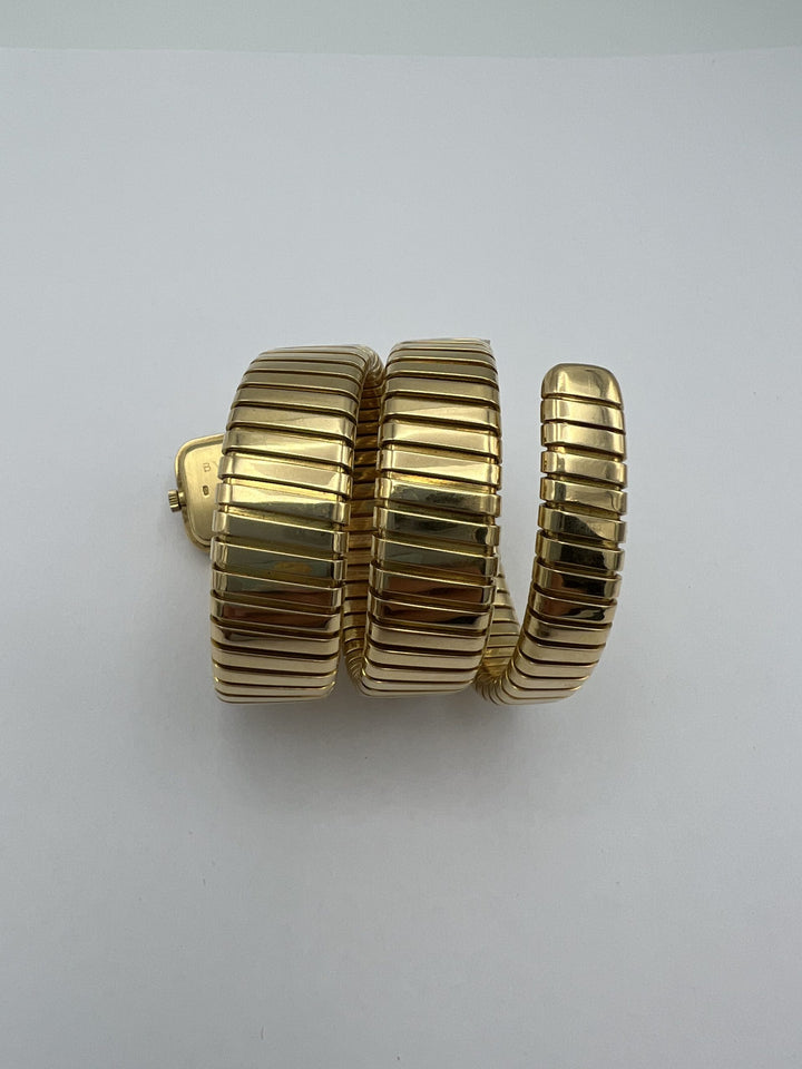 Vintage Bulgari Tubogas Yellow Gold Watch