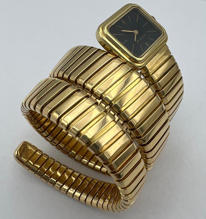 Vintage Bulgari Tubogas Yellow Gold Watch