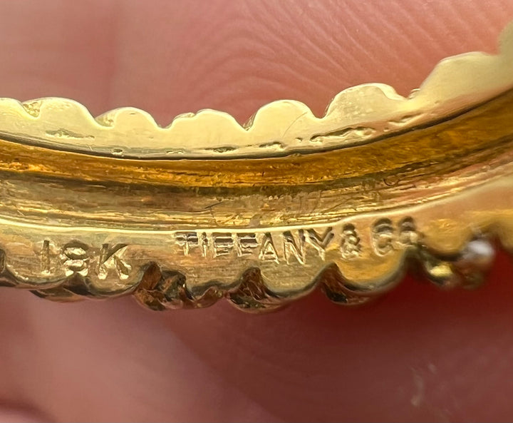 Vintage Tiffany & Co. 18k Gold Band Ring circa 1980s