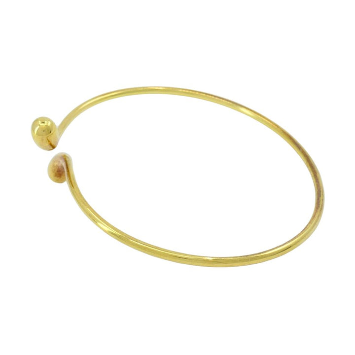 Elsa Peretti for Tiffany & Co. 18k Gold Teardrop Bypass Bangle Bracelet