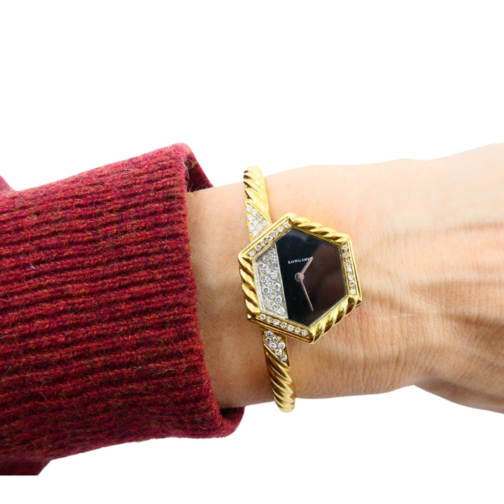 Longines Watch 18k Gold Diamond