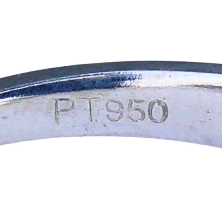 Vintage Platinum Engagement Ring Emerald Cut Diamond 6.28cts Estate Jewelry