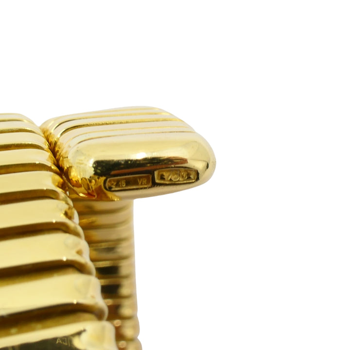 Vintage Carlo Weingrill 18k Gold Four Row Tubogas Wrap Bracelet