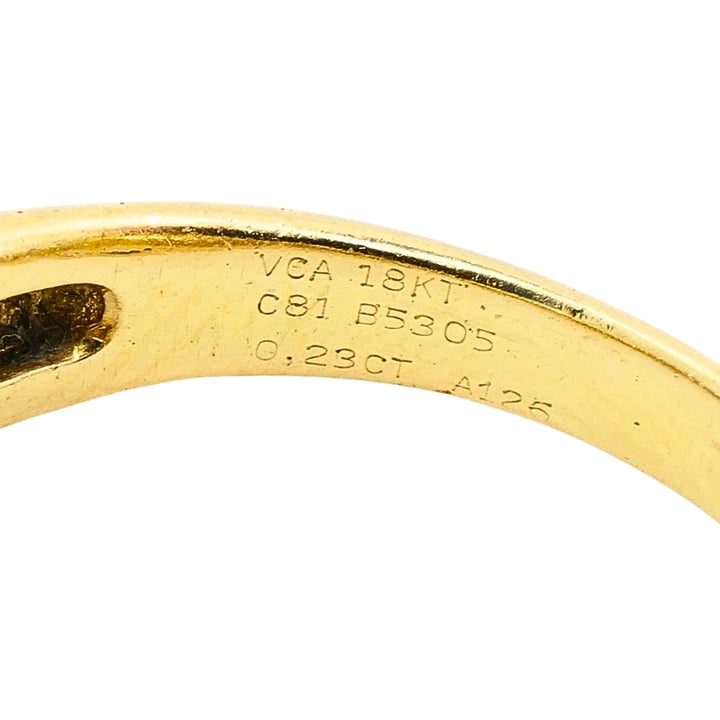 Van Cleef & Arpels Diamond 18k Gold Starburst Ring