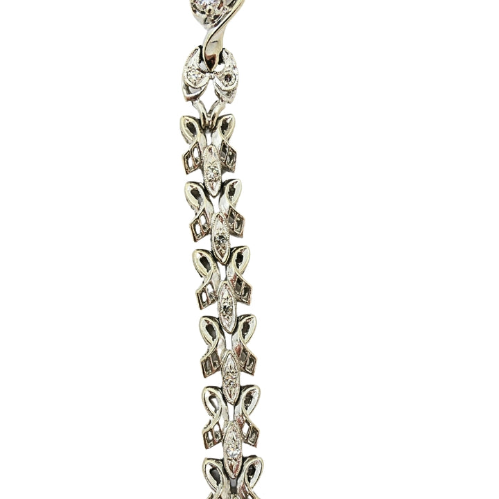 Hamilton Watch Retro Ladies Wristwatch Diamond 14k White Gold