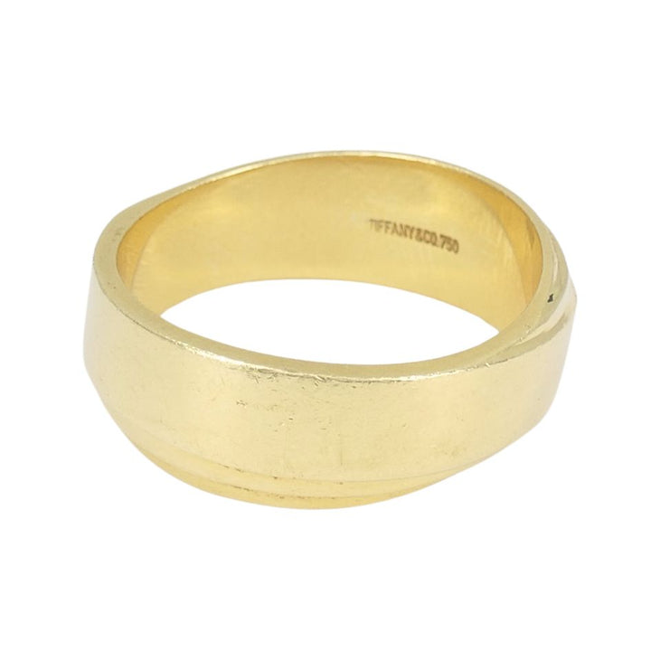 Vintage Tiffany & Co. 18k Gold Band Ring sz 9.75