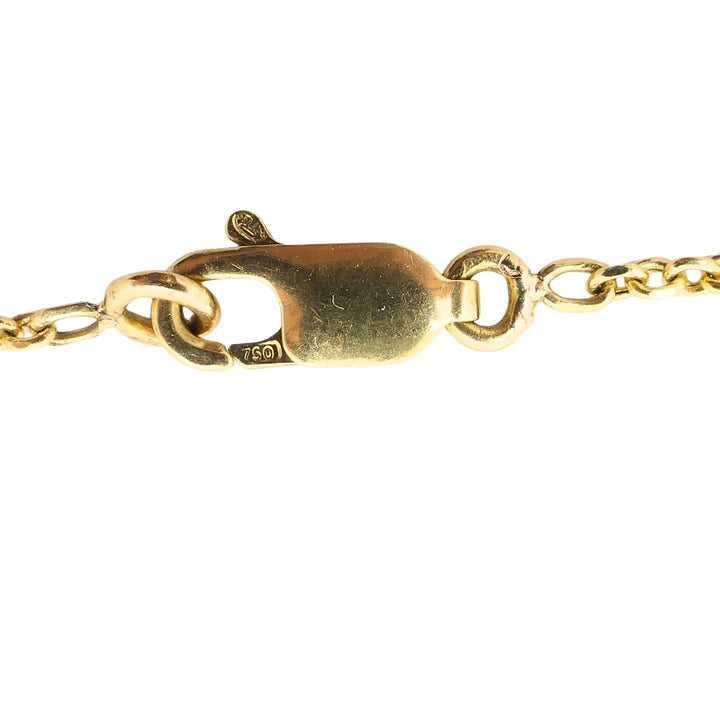 14k Gold Masonic Knight Templar Claw Pendant & 18k Gold Chain