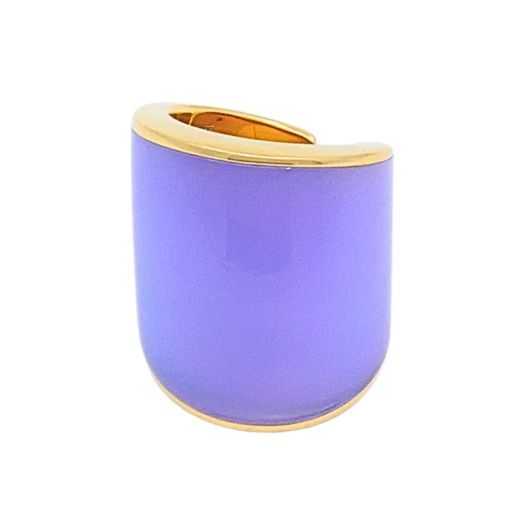 Vhernier 18k Gold Violet Chalcedony Statement Ring