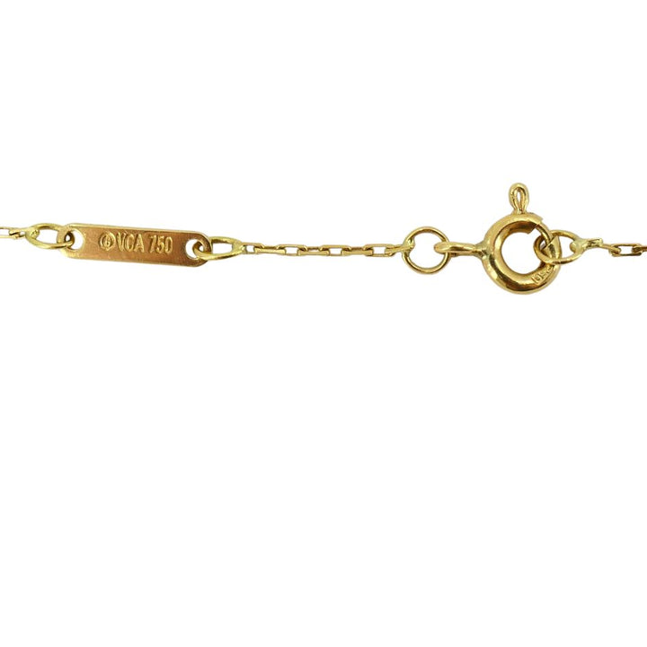 1998 Van Cleef & Arpels 18k Gold Alhambra Pendant Necklace