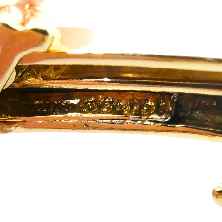 Tiffany & Co. 18k Gold Diamond Collar Necklace Rope Design