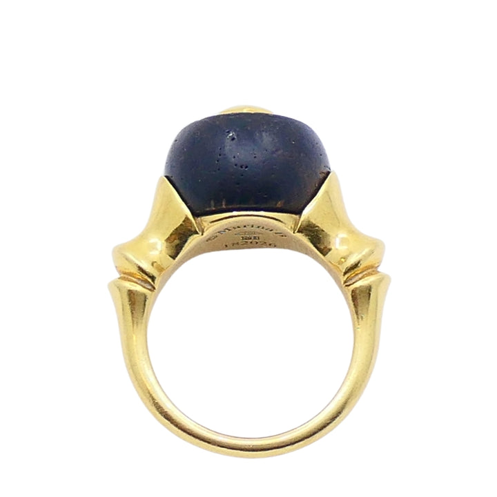 Marina B 18k Yellow Gold  Wood Ring
