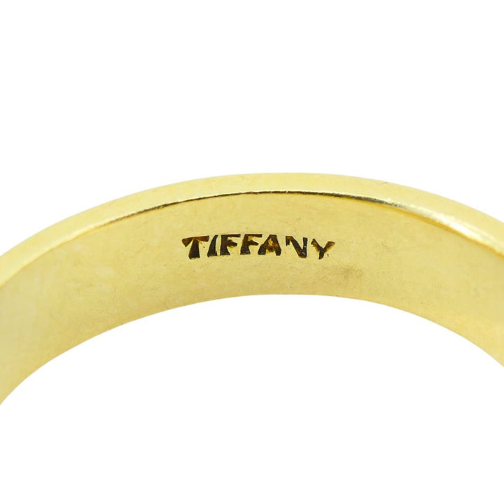 Vintage Tiffany & Co. 18k Gold Hinge Padlock Ring