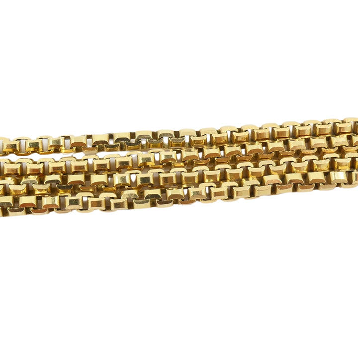 Trabert & Hoeffer 18k Gold Pieces Pendant 14k Chain Necklace