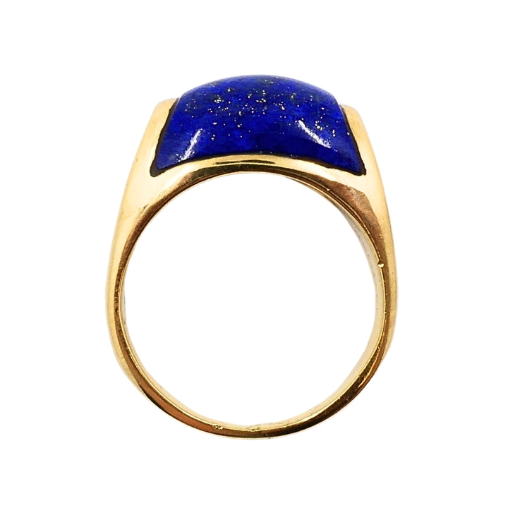 Bvlgari Bulgari Tronchetto Ring 18k Gold Lapis Lazuli