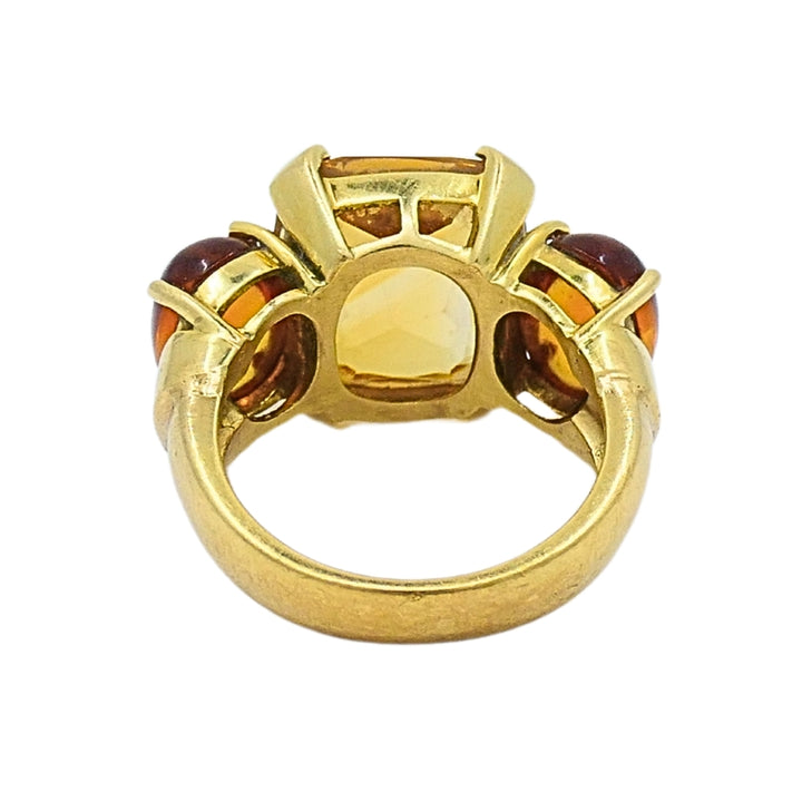Seaman Schepps Ring 18k Gold Citrine