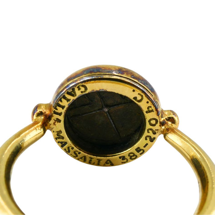 Bvlgari 18k Gold Monete Ancient Coin Ring