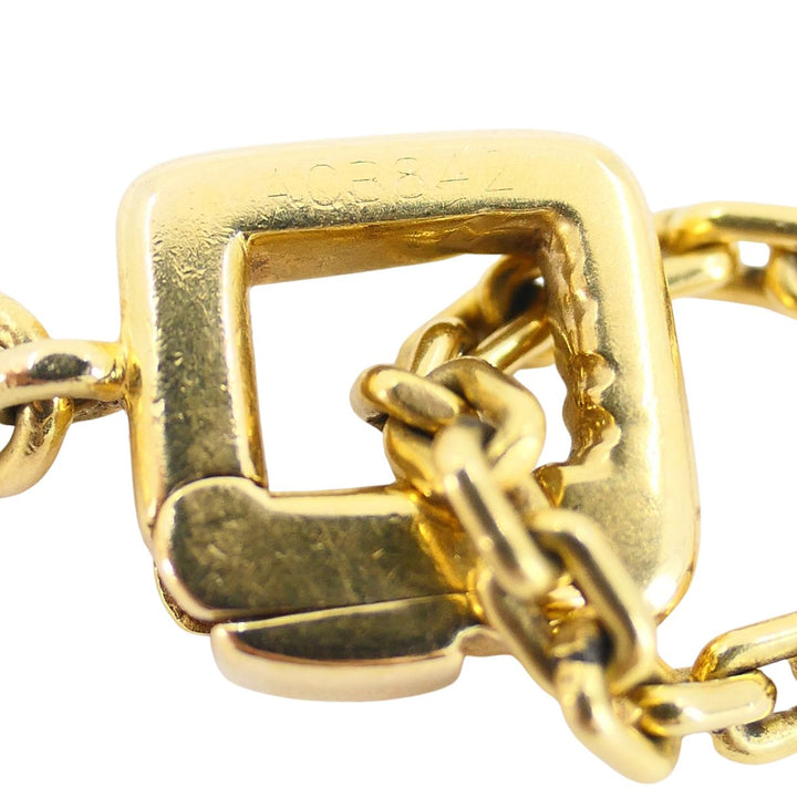 Louis Vuitton 18k Gold Diamond Eiffel Tower French Pendant Necklace