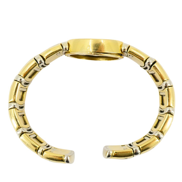 Bulgari Monete Silver Ancient Coin 18k Two Tone Gold Cuff Bracelet