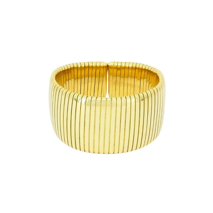 Vintage Carlo Weingrill 18k Gold Cuff Bracelet