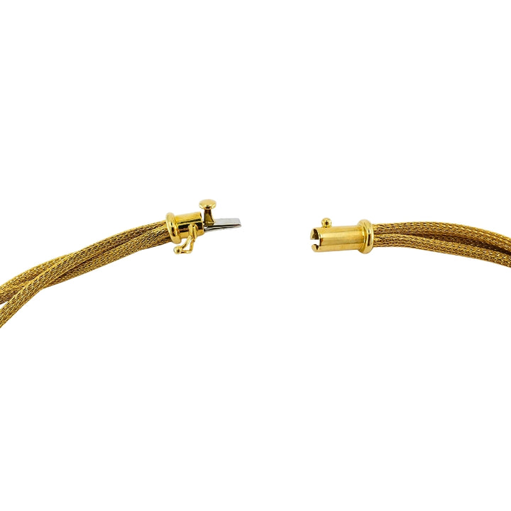 18k Gold Multi-Strand Knot Necklace