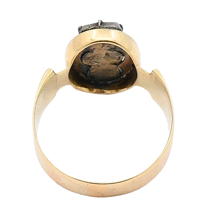 Rose Cut Diamond Ring 14k Gold Vintage Jewelry