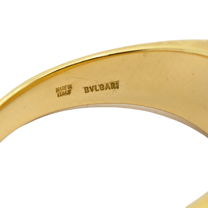 Bvlgari Bulgari 18k Gold Ring Aquamarine