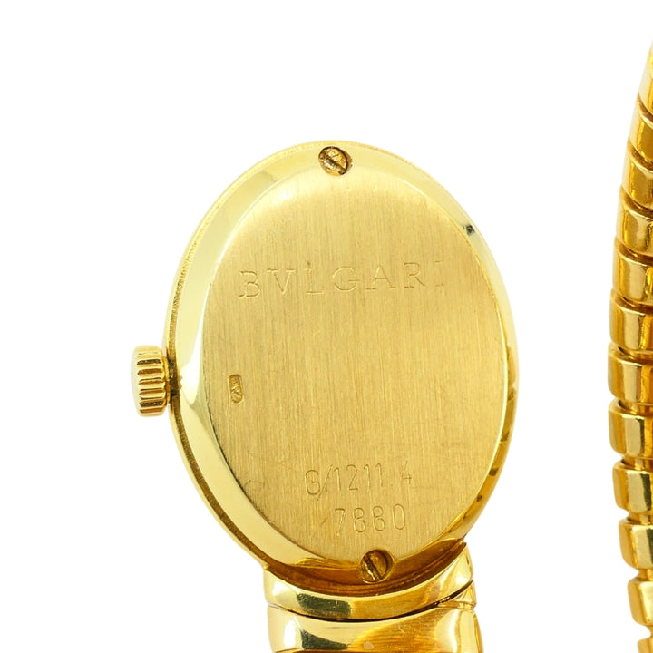 Bvlgari Bulgari Tubogas Gold Watch Oval Rare Edition
