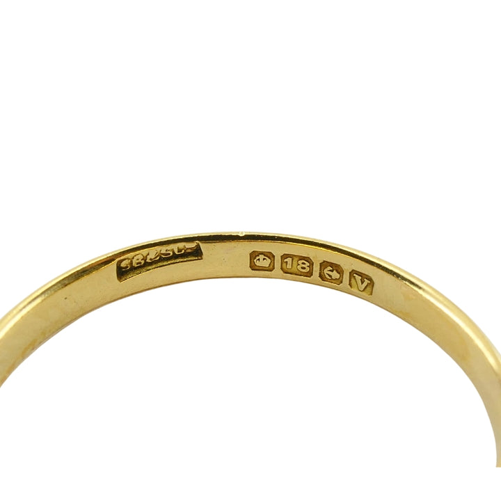 Antique Victorian 18K Gold Sapphire Diamond Ring