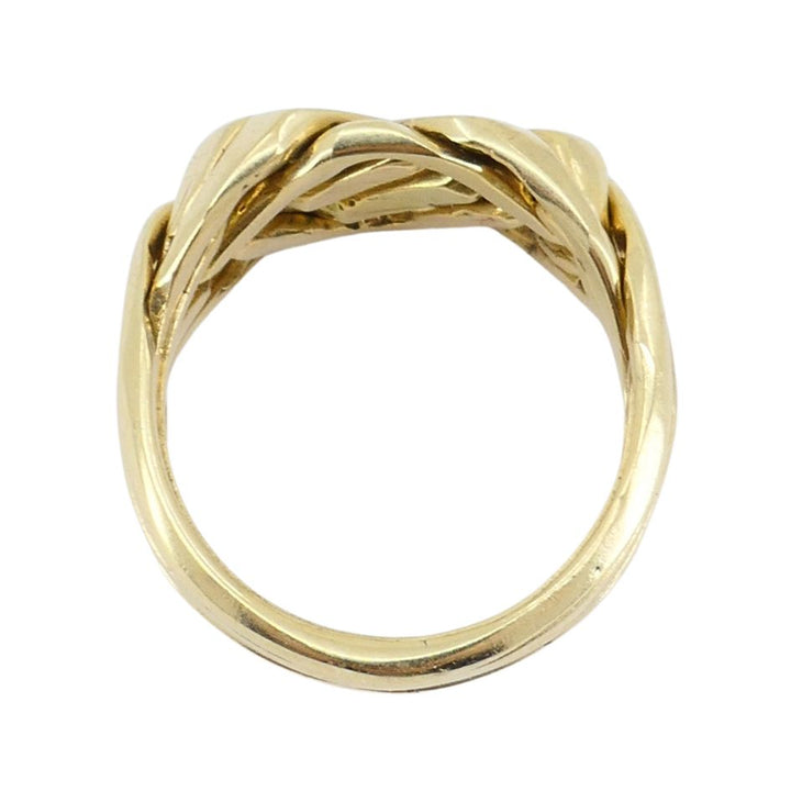 Vintage 14k Gold 6 Band Puzzle Ring sz 11