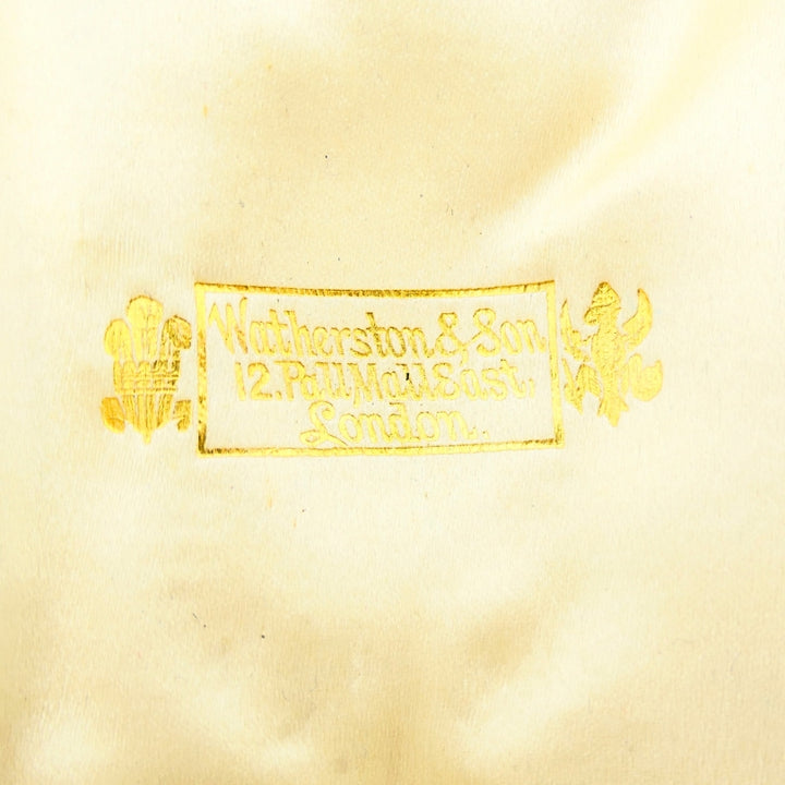 Antique 10k Gold Pearl Locket Pendant Diamond Accent Original London Box