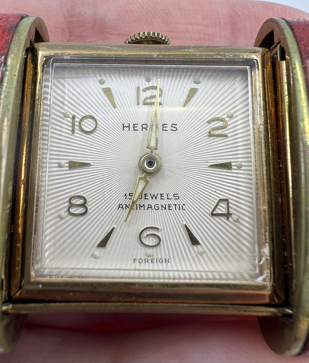 Vintage Hermes Travel Watch c.1960s