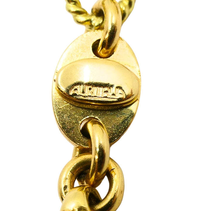 18k Gold Chain 14k Enamel Ladybug Charms Bracelet