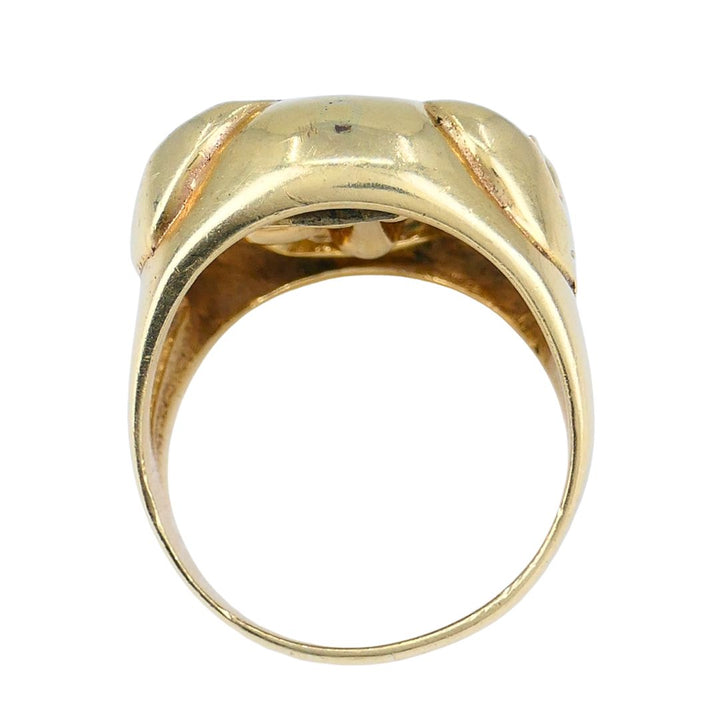 Vintage 14k Gold Greek Theater Flip Ring