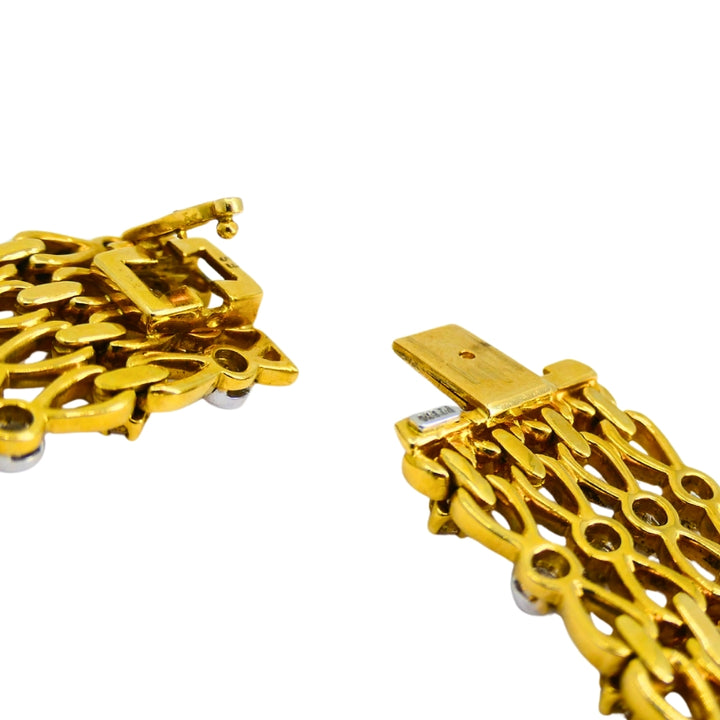 Vintage Tiffany & Co. Collar Necklace Gold Platinum Diamond Estate Jewelry