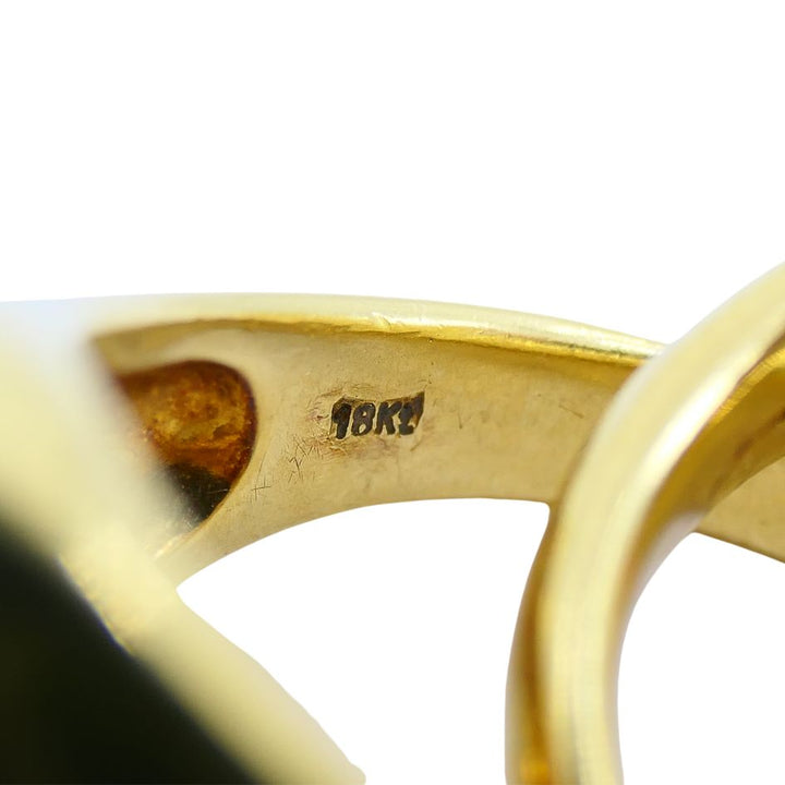 Pomellato 18k Gold Citrine Interwoven Duo Ring