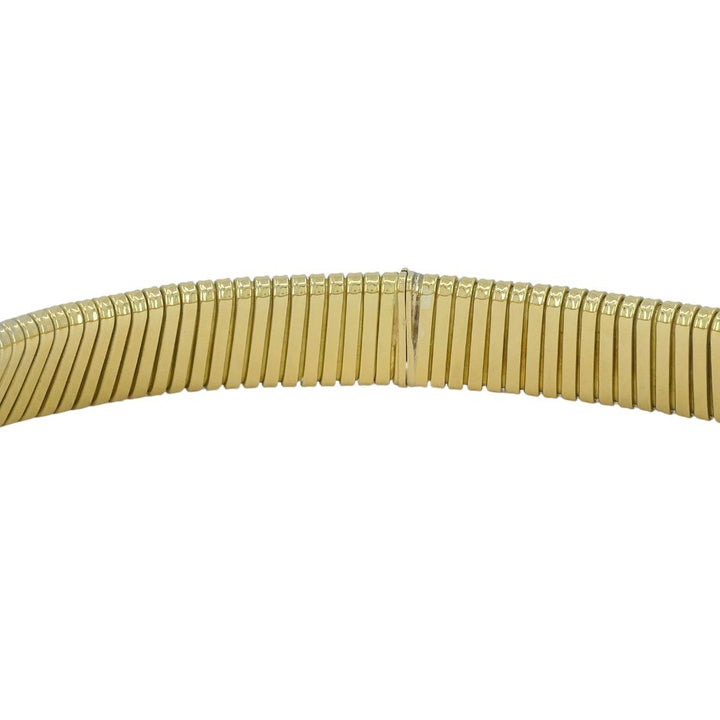 Vintage Carlo Weingrill 18k Gold Tubogas Choker Necklace