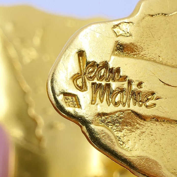 Jean Mahie 22k Gold Wide Cuff Bracelet