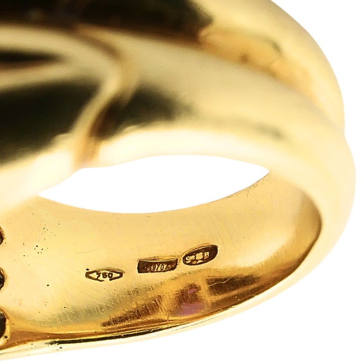 Bvlgari Doppio Ring Citrine & Amethyst 18k Gold
