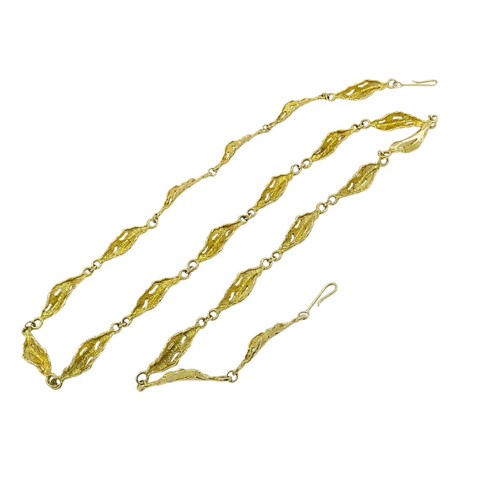 Zodiac Sign Necklace Sagittarius Brutalist Design 14k Gold Diamond